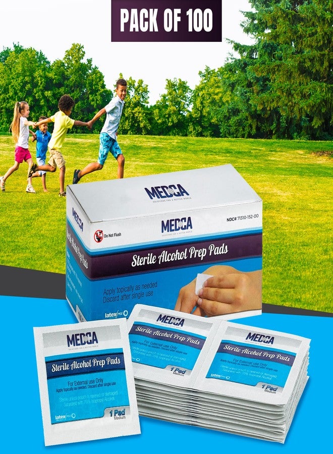 MEDca Alcohol Prep Pads, Sterile, Medium, 2-Ply Pack of 100 - Image 5